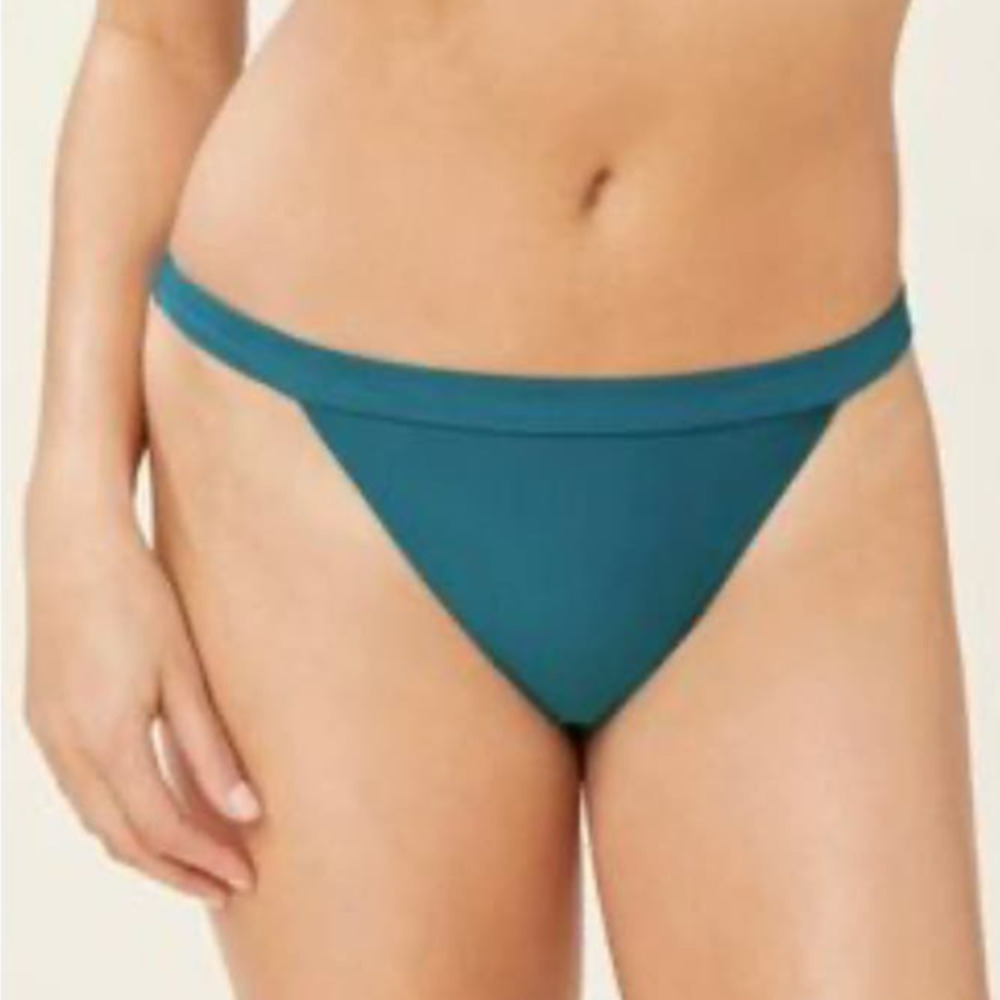 Andie Swim The Caicos Cheeky Banded Bottom AZUR Blue XL NWT